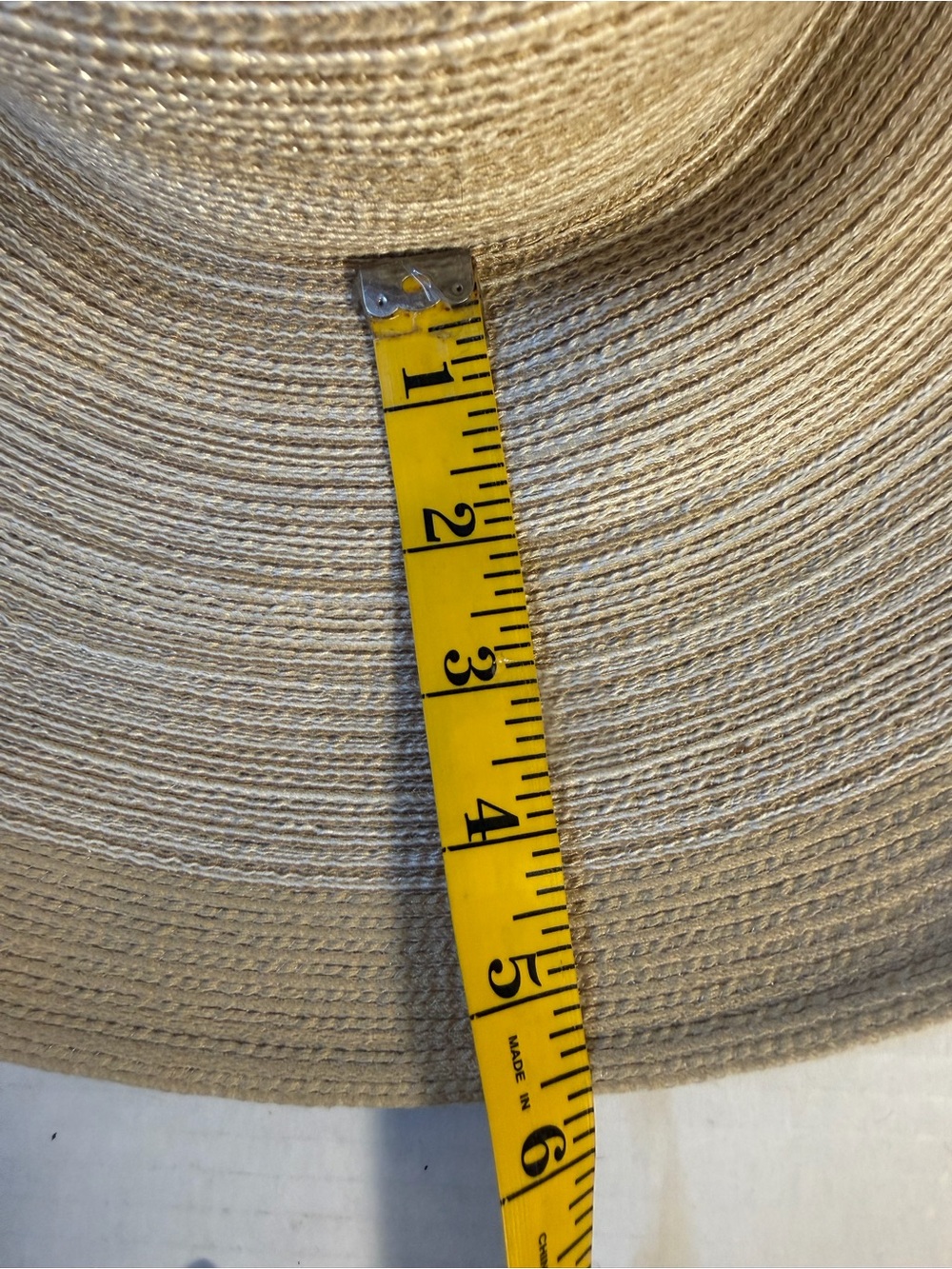 Classic Wide-Brim Straw Sun Hat in Natural Beige - Picture 7 of 8